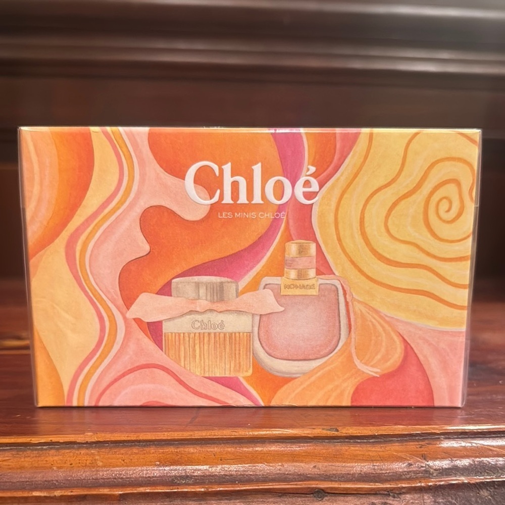 Chloe Les Minis Bath & Body Set - Orange and Pink